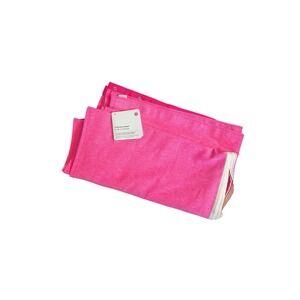 NWT Lululemon Vinyasa Wrap Infinity Scarf Hot Pink Buttons Reflective Logo